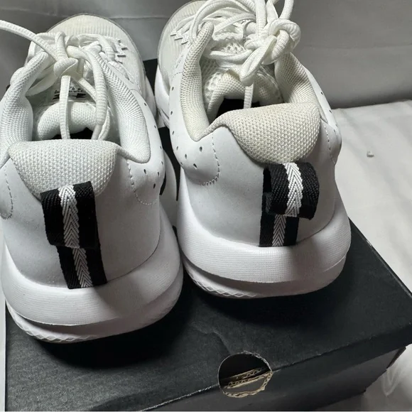 Under Armour White and Black Athletic Shoes - Picture 3 of 11